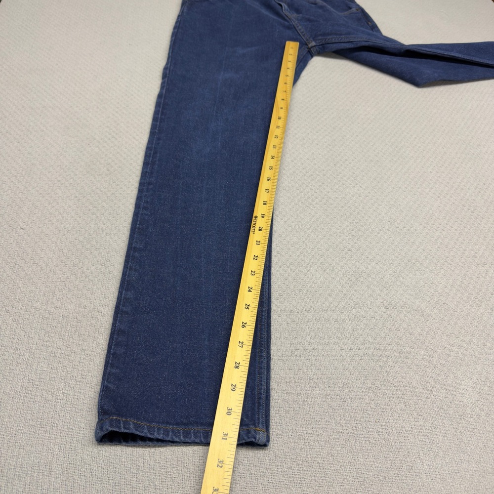 Patagonia Jeans Mens 32x32 Blue Medium Wash Straight Slim Workwear Casual - Picture 9 of 10